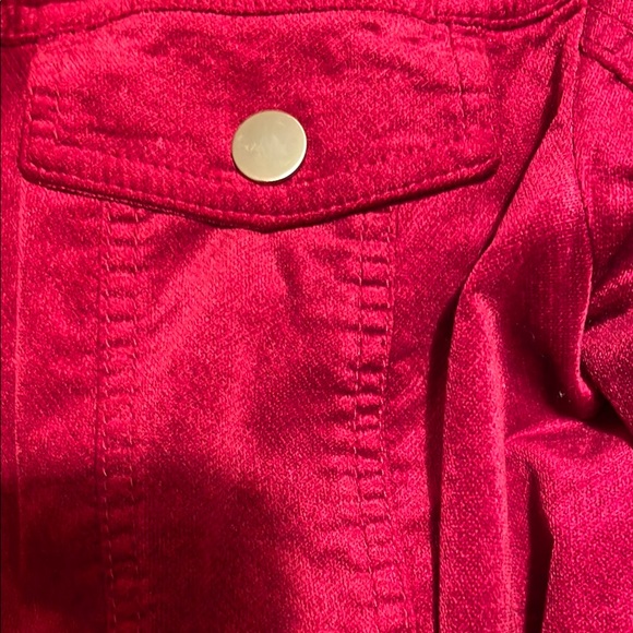 Chico's Red Women's Jacket - Picture 5 of 5